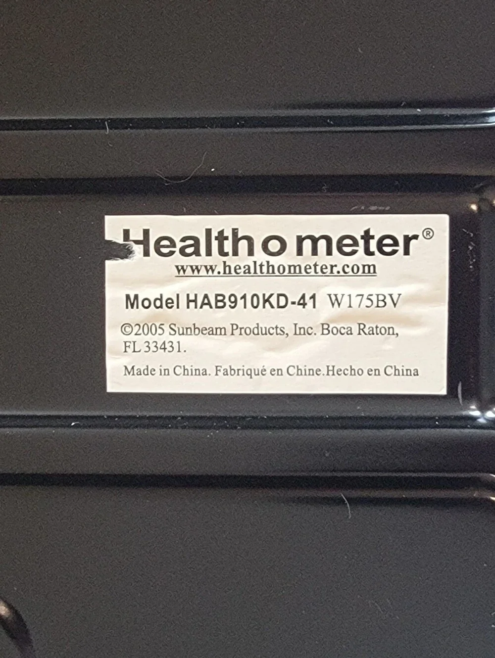 Health O Meter Bathroom Scale Model HAB910KD-41 2005 Sunbeam Analog 330 lbs